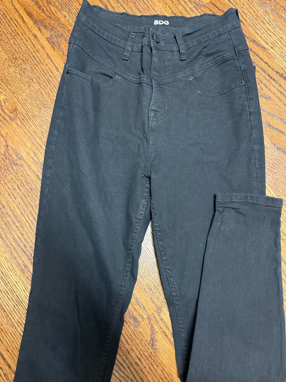BDG Black High Rise Seam Jeans
